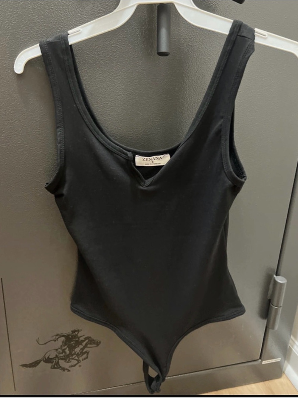 Zenana Outfitters Black Sleeveless Bodysuit Tank